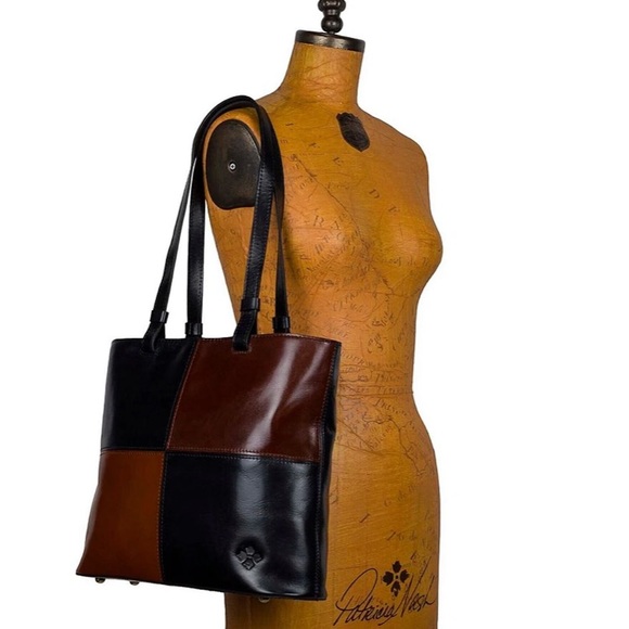 PATRICIA NASH Braden Danville Colorblock Leather Tote Bag - Picture 3 of 13